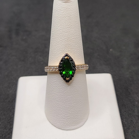 NEW Natural Chrome Diopside & Multi Gemstone Ring Size 9 - Picture 5 of 16
